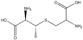 (2R,3R)-2-Amino-3-[[(2R)-2-amino-2-carboxyethyl]thio]butyric acid 结构式