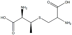 (2R,3S)-2-Amino-3-[[(2R)-2-amino-2-carboxyethyl]thio]butyric acid Structure