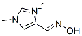 1H-Imidazolium,4-[(hydroxyimino)methyl]-1,3-dimethyl-,(E)-(9CI) Structure