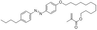 11-[4-(4-BUTYLPHENYLAZO)PHENOXY]UNDECYL METHACRYLATE Structure