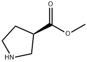 3-Pyrrolidinecarboxylic acid, methyl ester, (3R)- (9CI) Structure