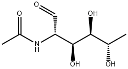 2-(Acetylamino)-2,6-dideoxy-L-glucose 结构式