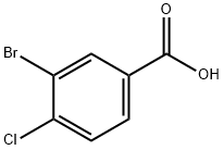 3-ブロモ-4-クロロ安息香酸 化学構造式