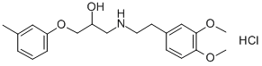 Bevantolol hydrochloride Structure