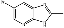 6-ブロモ-2-メチル-4H-イミダゾ[4,5-B]ピリジン 化学構造式