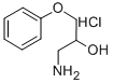 3-AMINO-1-PHENOXY-2-PROPANOL HYDROCHLORIDE, 98 Struktur