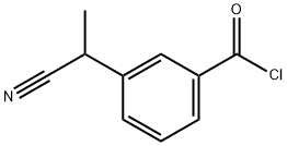 3-(1-cyanoethyl)benzoyl chloride Struktur