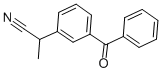 2-(3-Benzoylphenyl)propionitrile Struktur