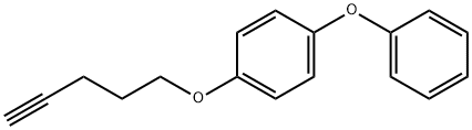 1-pent-4-ynoxy-4-phenoxy-benzene 化学構造式