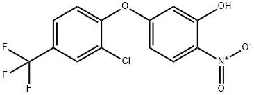 5-[2-クロロ-4-(トリフルオロメチル)フェノキシ]-2-ニトロフェノール 化学構造式