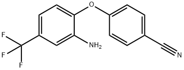 4-[2-AMINO-4-(TRIFLUOROMETHYL)PHENOXY]BENZONITRILE Structure