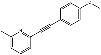 2-(4-methoxyphenylethynyl)-6-methylpyridine Structure