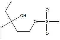 3-ETHYL-3-HYDROXYPENTYL METHANESULFONATE Structure