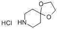 1,4-ジオキサ-8-アザスピロ[4.5]デカン塩酸塩 化学構造式
