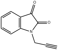 1-(2-プロピニル)-1H-インドール-2,3-ジオン 化学構造式