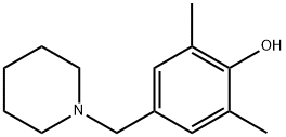 2,6-二甲基-4-(哌啶-1-基甲基)苯酚, 42900-97-0, 结构式