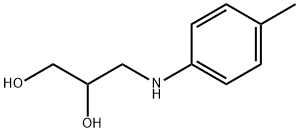3-(p-Toluidino)-1,2-propanediol Struktur