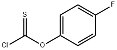 4-フルオロフェニル クロロチオノホルマート 化学構造式