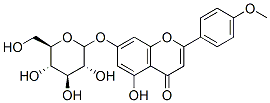 ACACETIN-7-GLUCOSIDE Structure