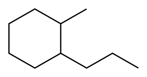 1-甲基-2-丙基环己烷,4291-79-6,结构式