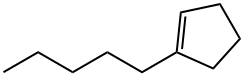 1-ペンチル-1-シクロペンテン 化学構造式