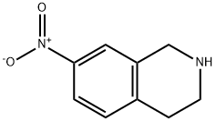7-ニトロ-1,2,3,4-テトラヒドロイソキノリン 化学構造式