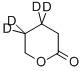 Δ-バレロラクトン-3,3,4,4-D4 化学構造式