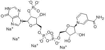 Nicotinamide hypoxanthine dinucleotide phosphate reduced tetrasodium salt Structure