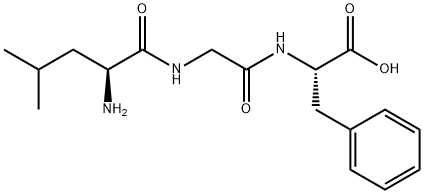 DL-LEUCYL-GLYCYL-DL-PHENYLALANINE Struktur