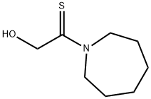 1H-Azepine,  hexahydro-1-(2-hydroxy-1-thioxoethyl)-  (9CI) 结构式