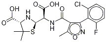 (5R)-フルクロキサシリンペニロイン酸 化学構造式