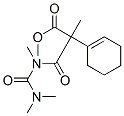1-Cyclohexene-1-acetic acid, alpha-[[[(dimethylamino)carbonyl]methylam ino]carbonyl]-alpha-methyl-, methyl ester Structure