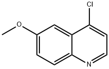 4クロロ6メトキシキノリン 化学構造式