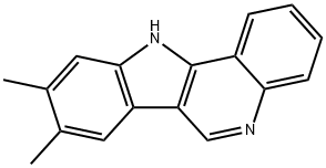 11H-Indolo(3,2-c)quinoline, 8,9-dimethyl- Structure