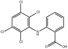 Benzoic  acid,  2-[(2,3,5,6-tetrachlorophenyl)amino]- Struktur