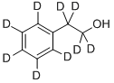 苯乙醇-D9 结构式