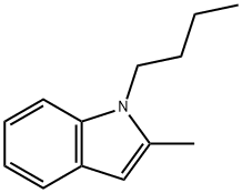 1-丁基-2-甲基吲哚,42951-35-9,结构式