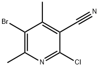 5-BROMO-2-CHLORO-4,6-DIMETHYLNICOTINONITRILE Struktur