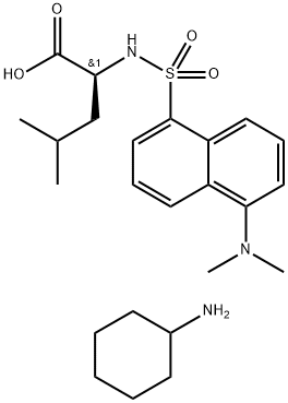 DANSYL-L-LEUCINE CYCLOHEXYLAMMONIUM SALT Struktur