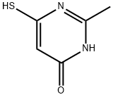 6-巯基-2-甲基嘧啶-4-醇 结构式