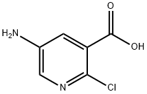 5-アミノ-2-クロロニコチン酸 化学構造式
