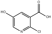 2-Chloro-5-hydroxynicotinic acid Struktur