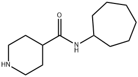 N-シクロヘプチルピペリジン-4-カルボキサミド 化学構造式