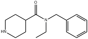 N-benzyl-N-ethylpiperidine-4-carboxamide Struktur
