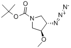 TRANS-3-AZIDO-1-BOC-4-METHOXYPYRROLIDINE
 化学構造式