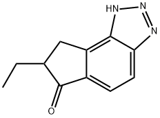 Indeno[4,5-d]triazol-6(1H)-one, 7-ethyl-7,8-dihydro- (9CI) Struktur
