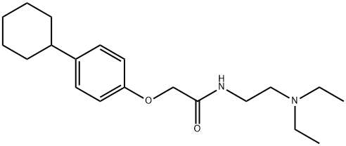 2-(p-Cyclohexylphenyloxy)-N-[2-(diethylamino)ethyl]acetamide Structure