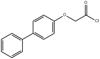 (biphenyl-4-yloxy)acetyl chloride Struktur