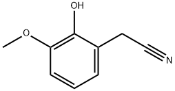 2-HYDROXY-3-METHOXYPHENYLACETONITRILE Struktur