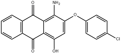 1-amino-2-(4-chlorophenoxy)-4-hydroxyanthraquinone Structure